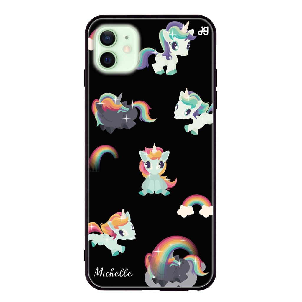 Unicorn & Rainbow iPhone 12 mini 超薄強化玻璃殻