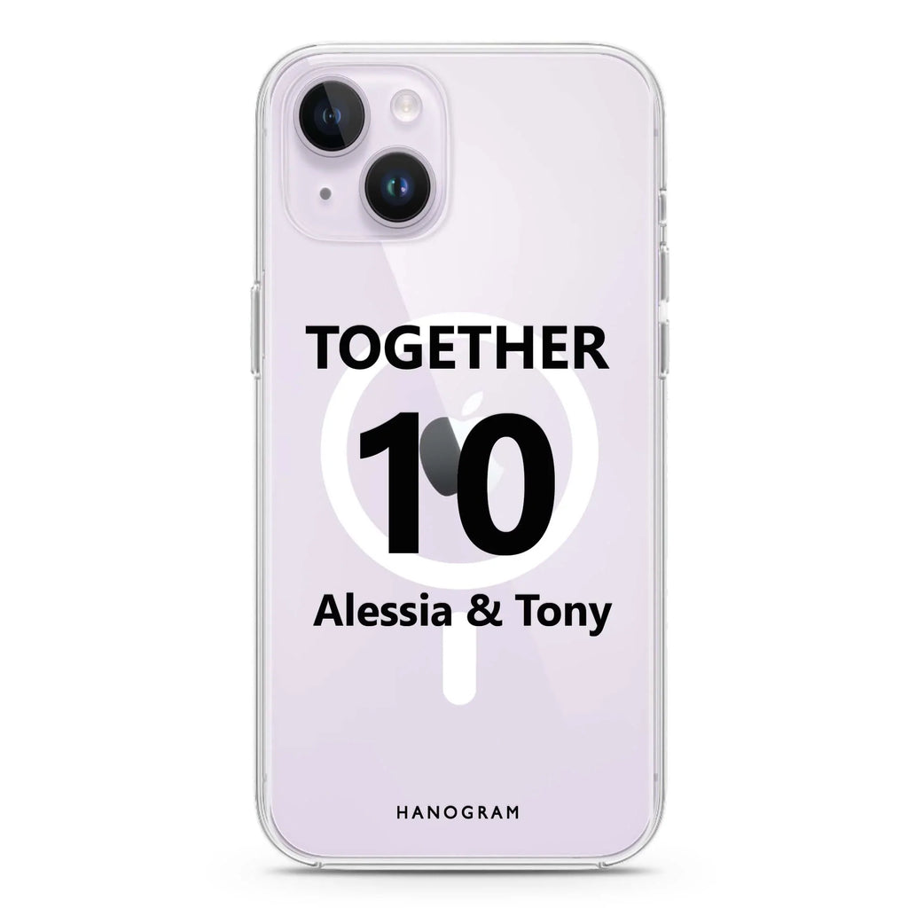 Love story iPhone 14 Magsafe 兼容水晶透明保護殼