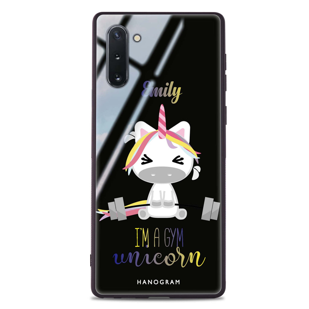 Gymnast Unicorn Samsung Note 10 超薄強化玻璃殻