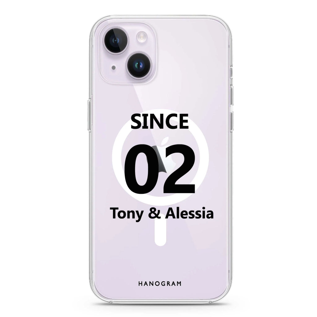Love story iPhone 14 Plus Magsafe 兼容水晶透明保護殼