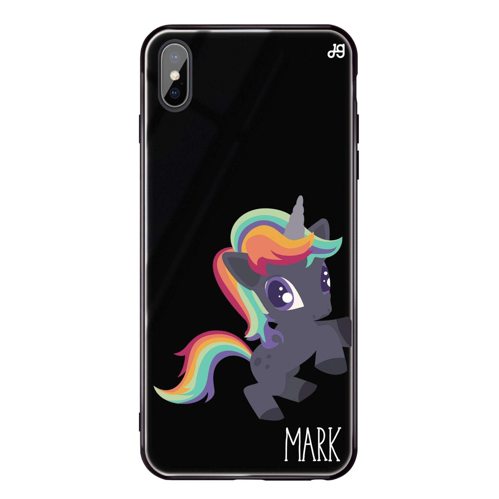 Lovely Unicorn I iPhone X 超薄強化玻璃殻