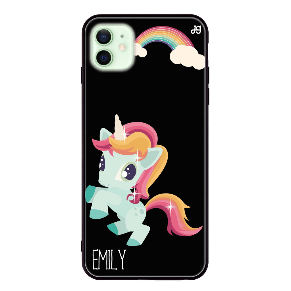 Lovely Unicorn II iPhone 12 超薄強化玻璃殻