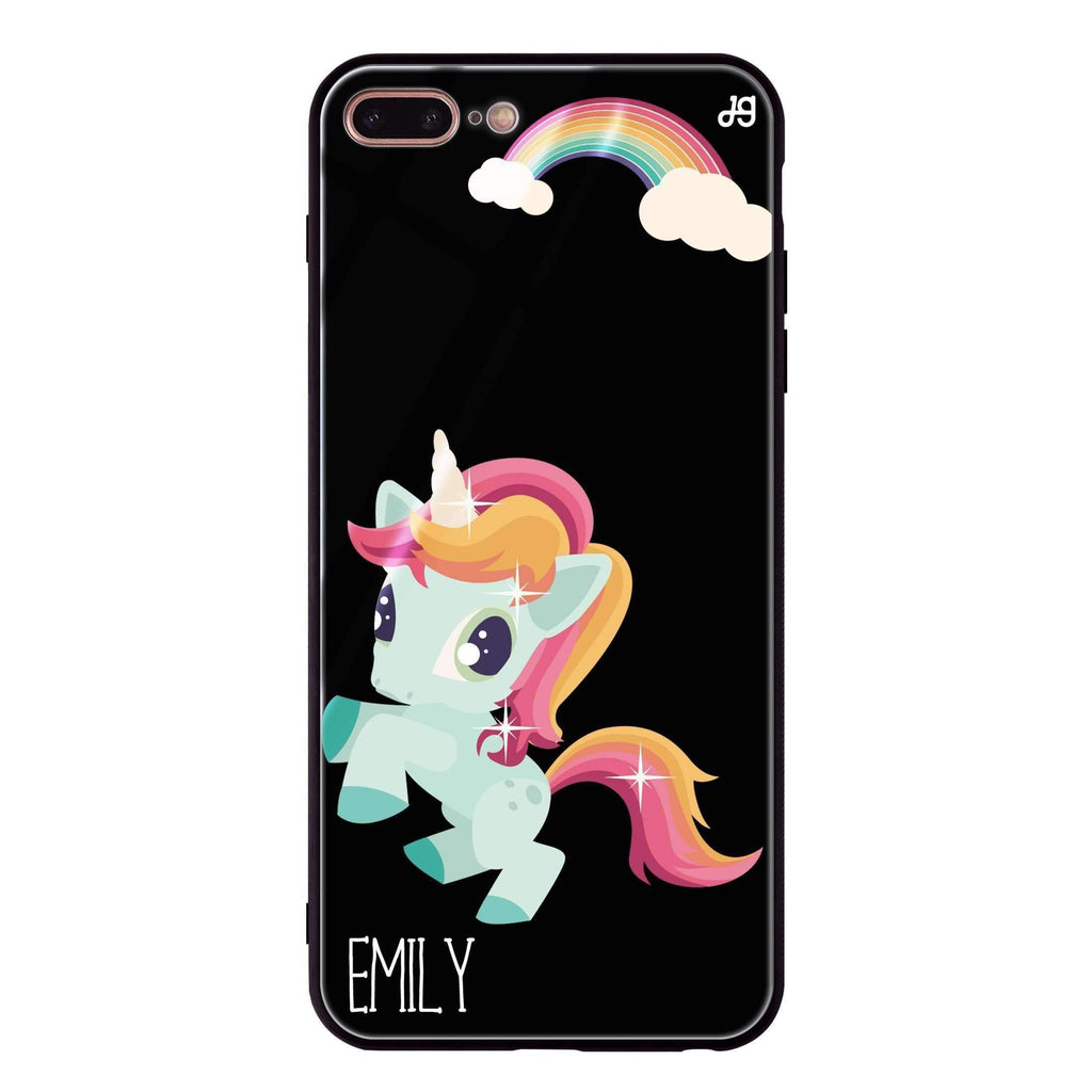 Lovely Unicorn II iPhone 8 Plus 超薄強化玻璃殻