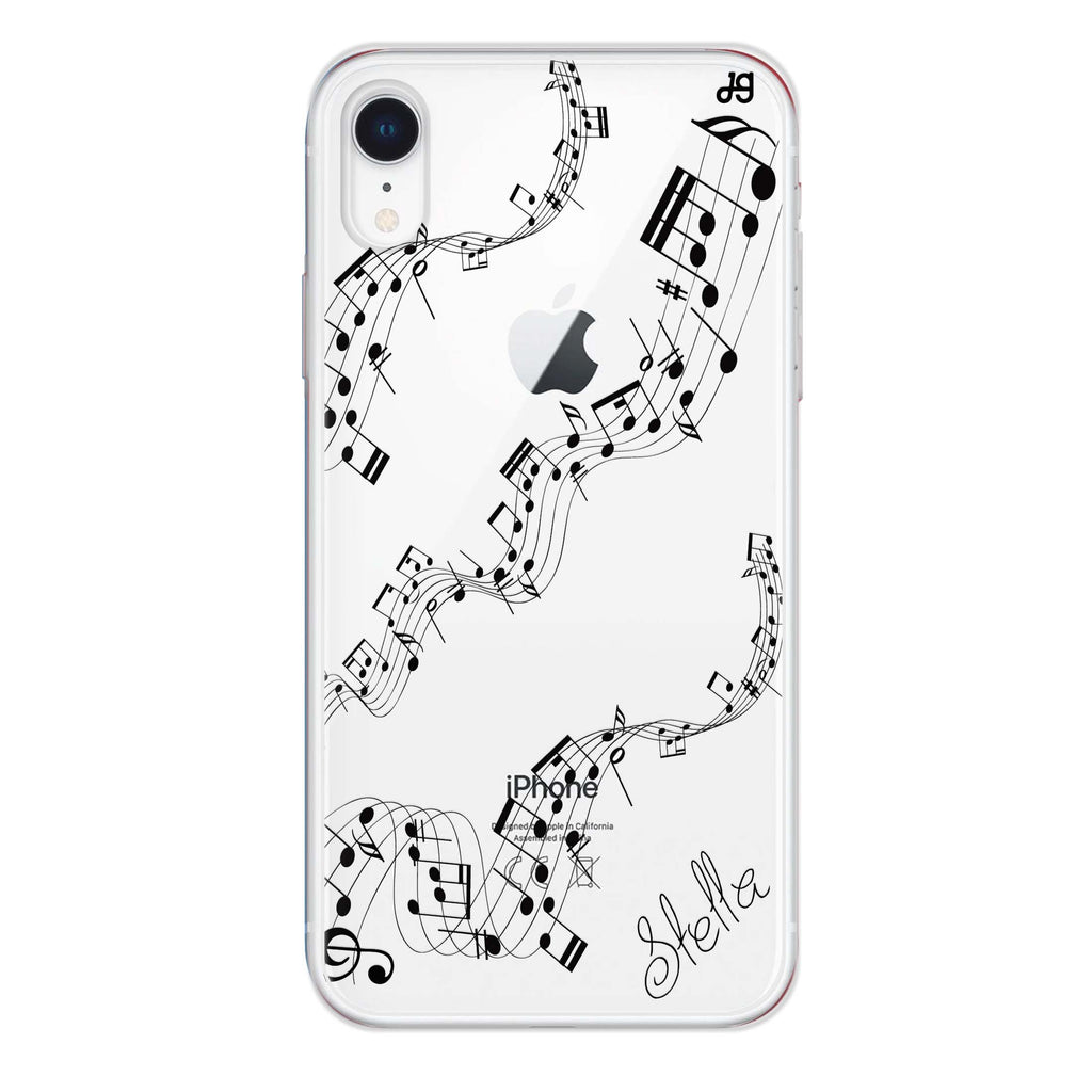 Music iPhone XR 水晶透明保護殼