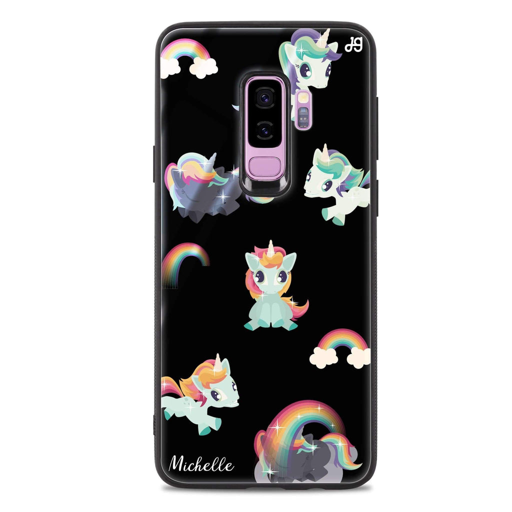 Unicorn & Rainbow Samsung S9 Plus 超薄強化玻璃殻