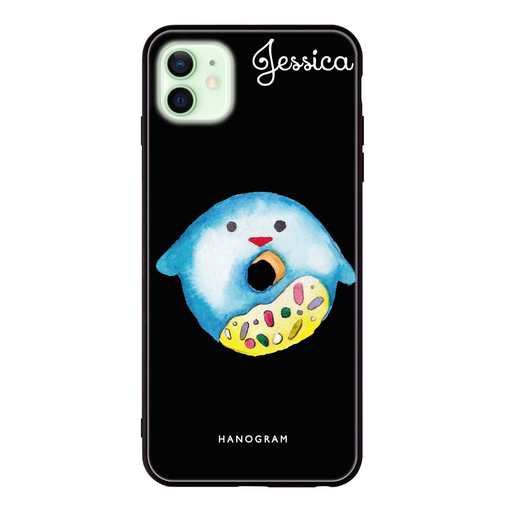 Sweet donut penguin iPhone 12 mini 超薄強化玻璃殻