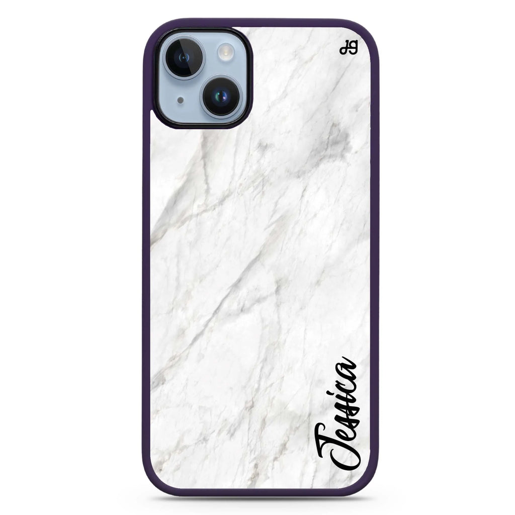 White Marble – Deep Love iPhone 14 Plus Magsafe 兼容防衝擊保護殼