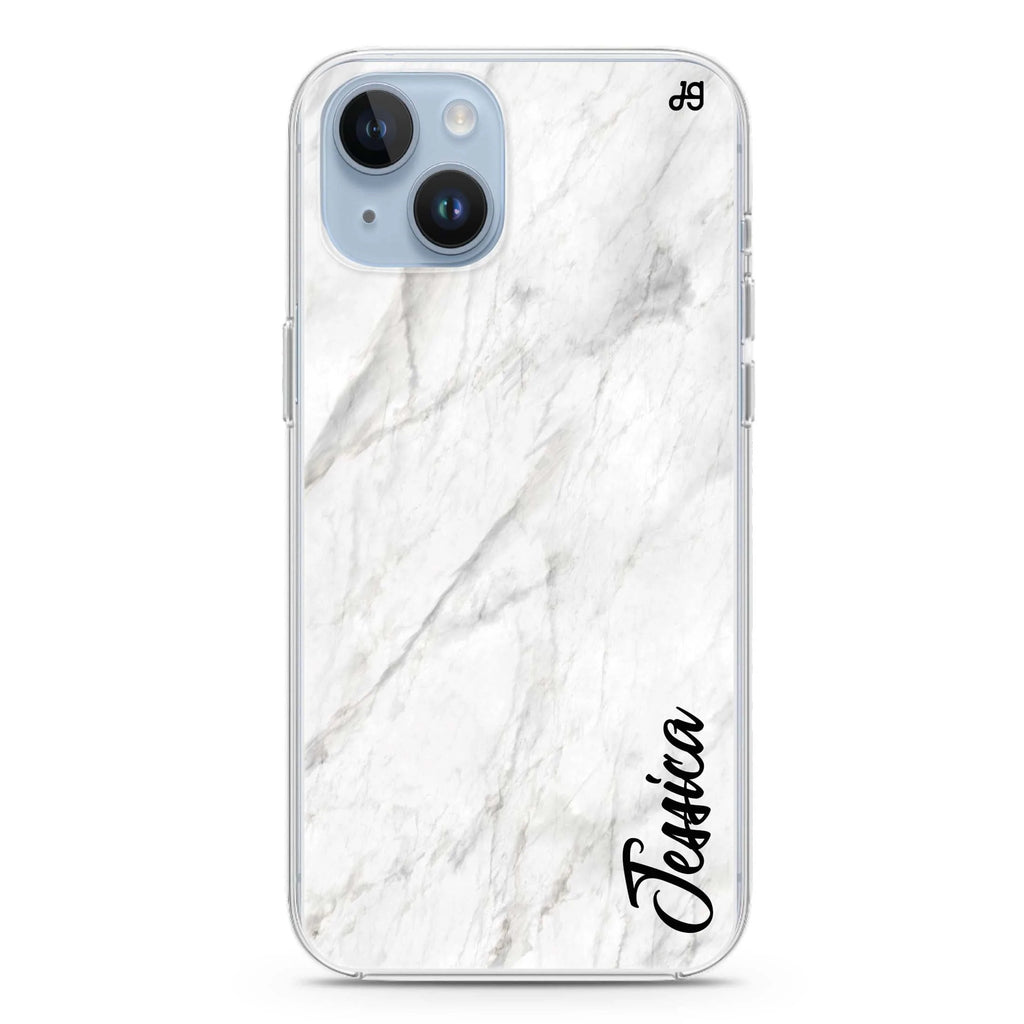 White Marble – Deep Love iPhone 14 plus 水晶透明保護殼