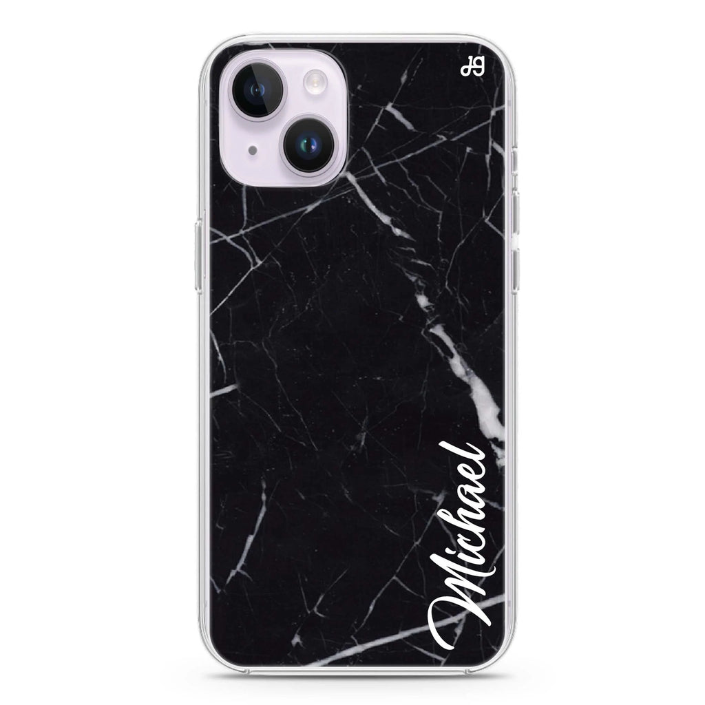 Black Marble – Deep Love iPhone 14 水晶透明保護殼