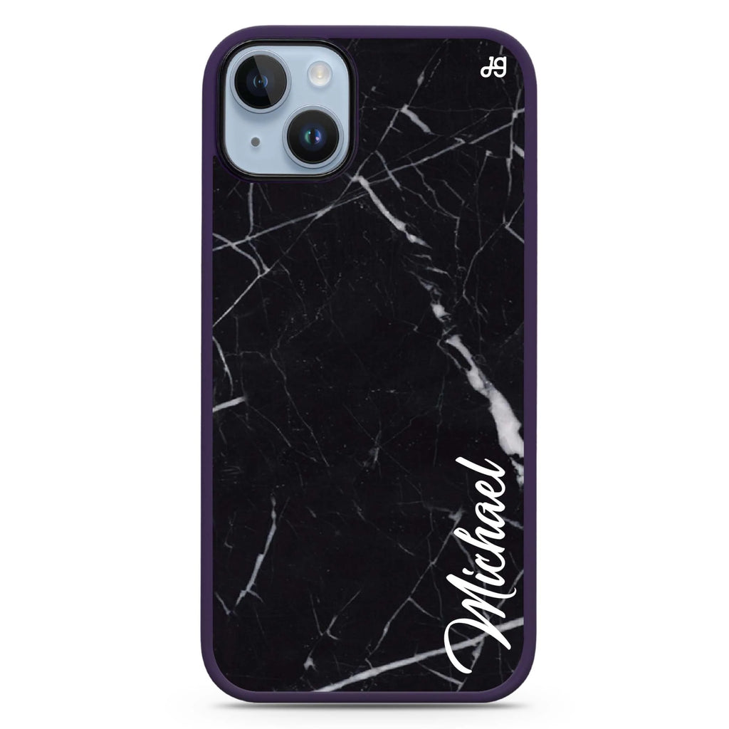 Black Marble – Deep Love iPhone 14 Plus Magsafe 兼容防衝擊保護殼