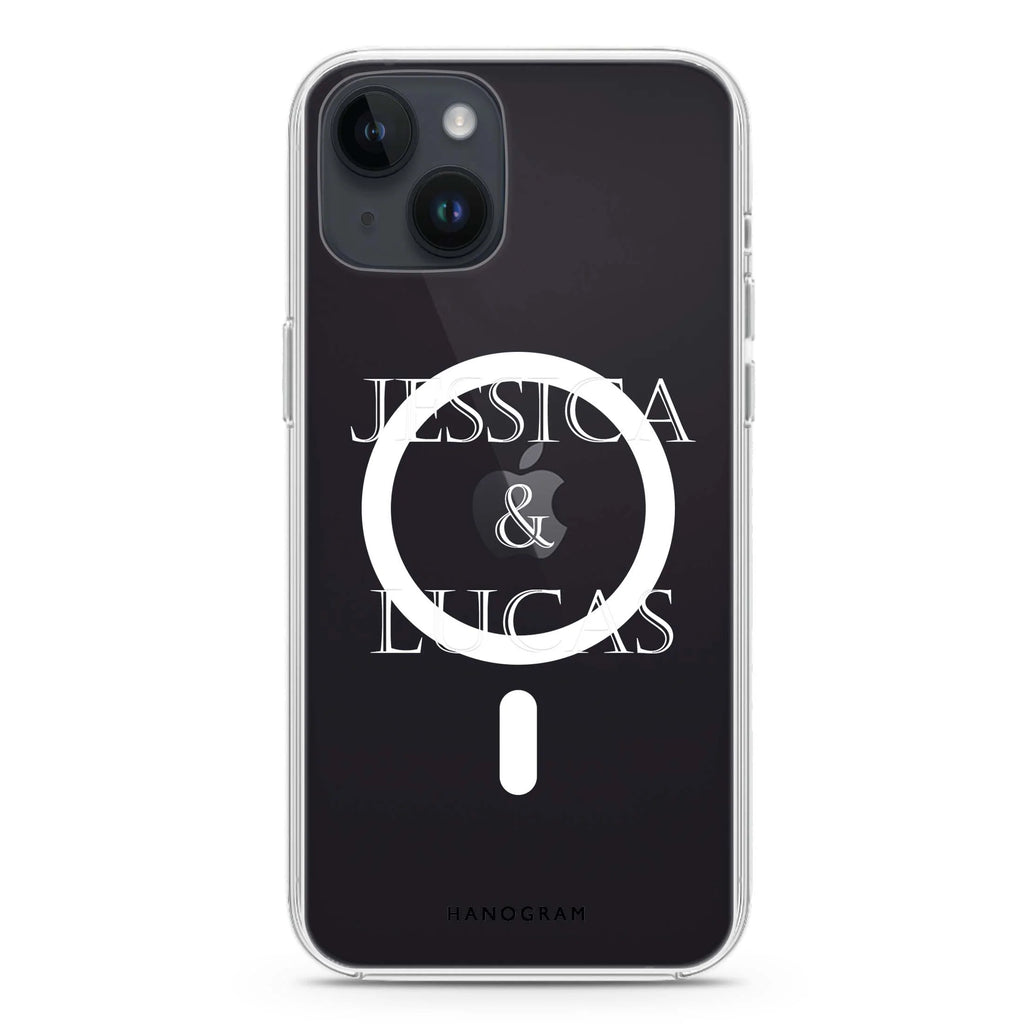 Gorgeous love iPhone 14 Plus Magsafe 兼容水晶透明保護殼