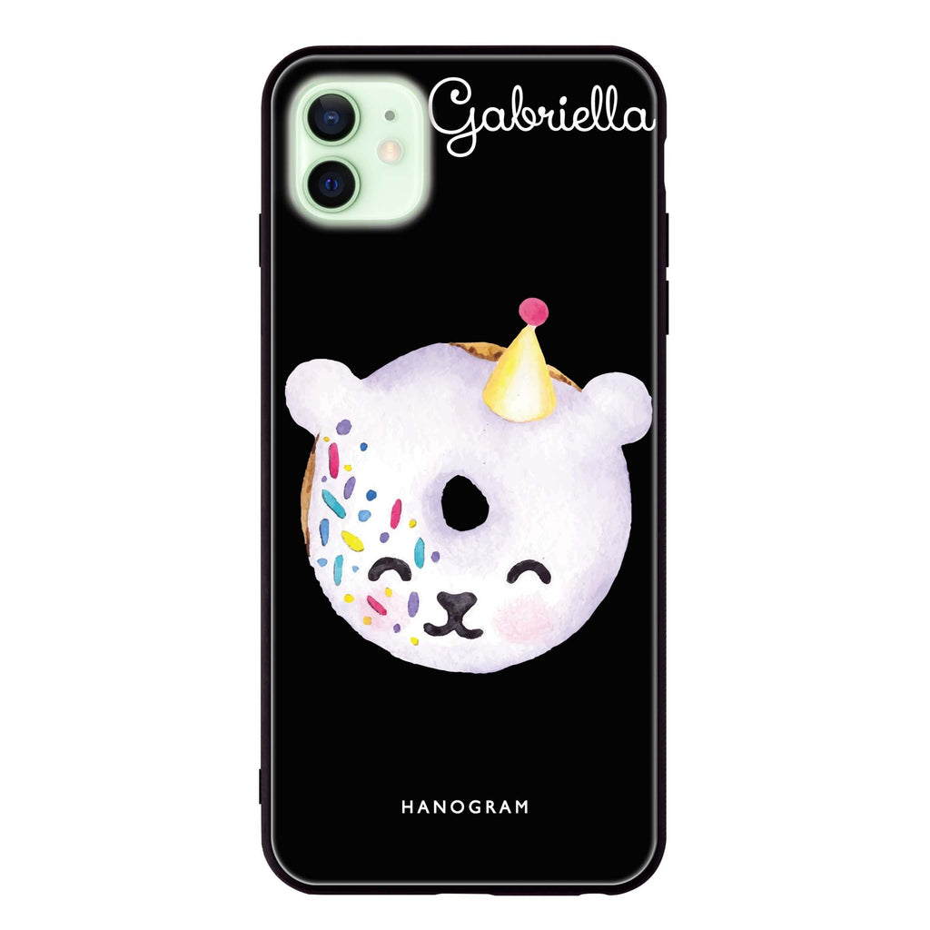Sweet donut bear iPhone 12 mini 超薄強化玻璃殻