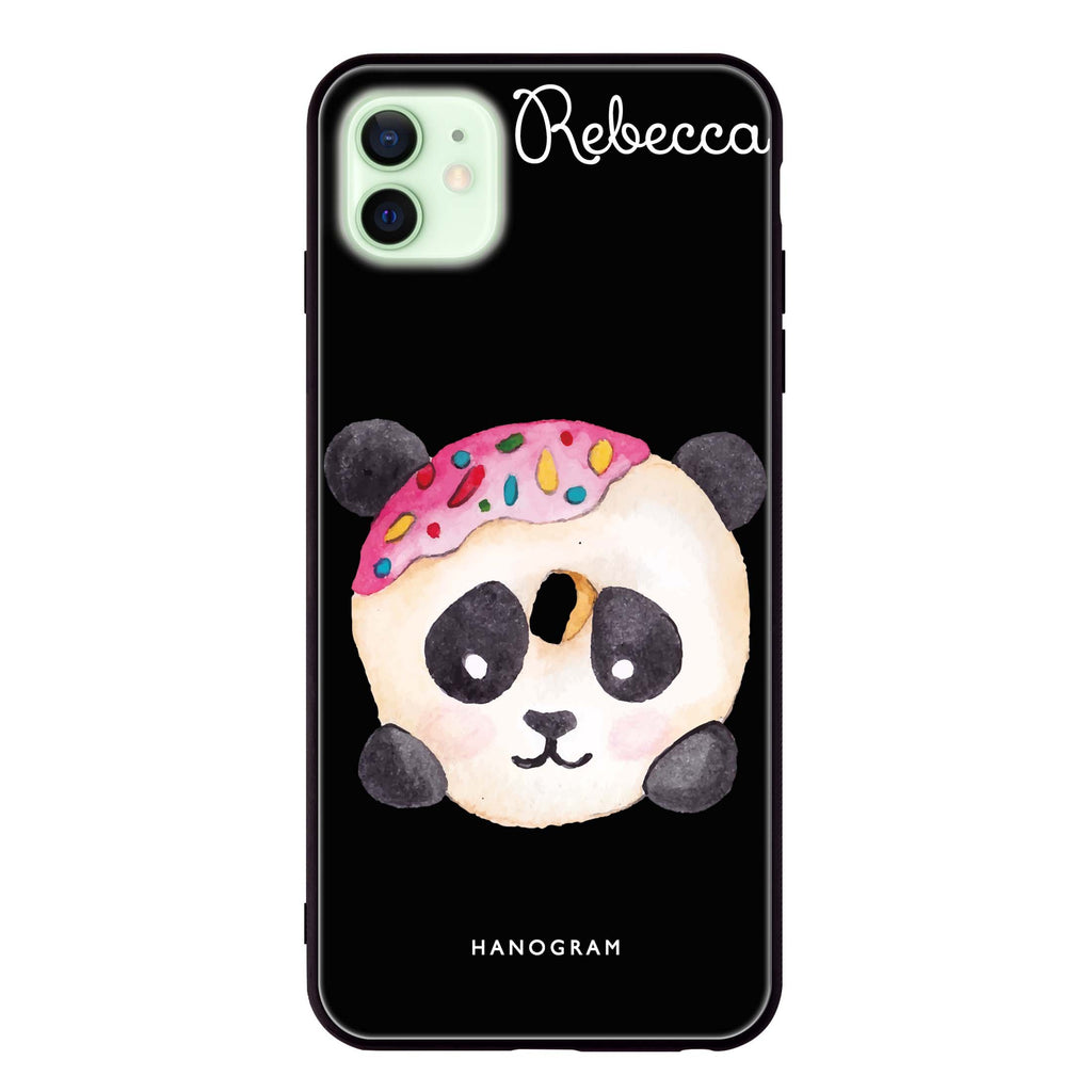 Sweet donut panda iPhone 12 mini 超薄強化玻璃殻