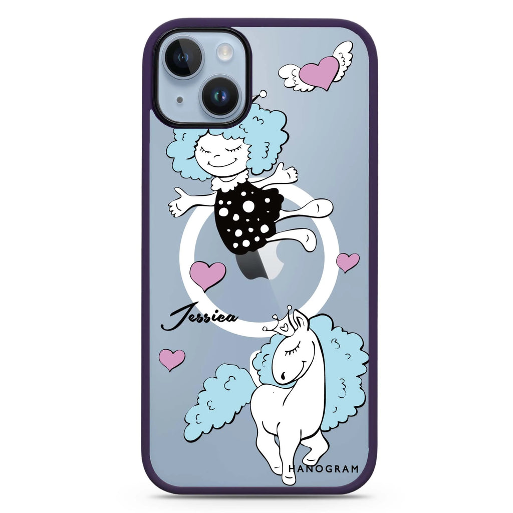 Queen & Unicorn iPhone 14 Plus Magsafe 兼容防衝擊保護殼