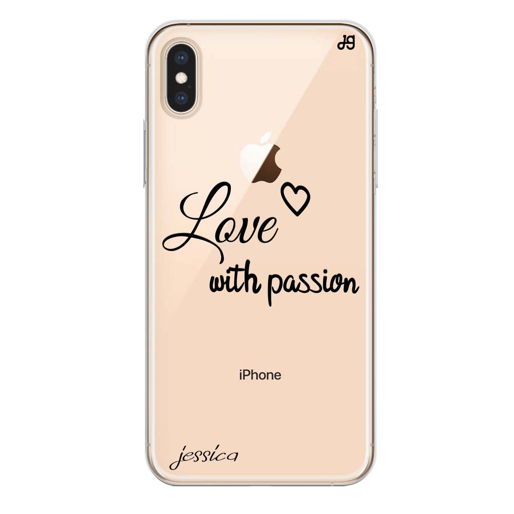 Always be true love with passion II iPhone X 水晶透明保護殼