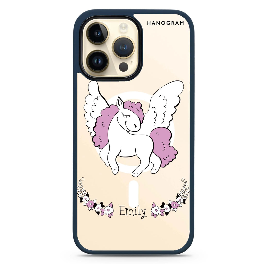White Unicorn Magsafe 兼容防衝擊保護殼