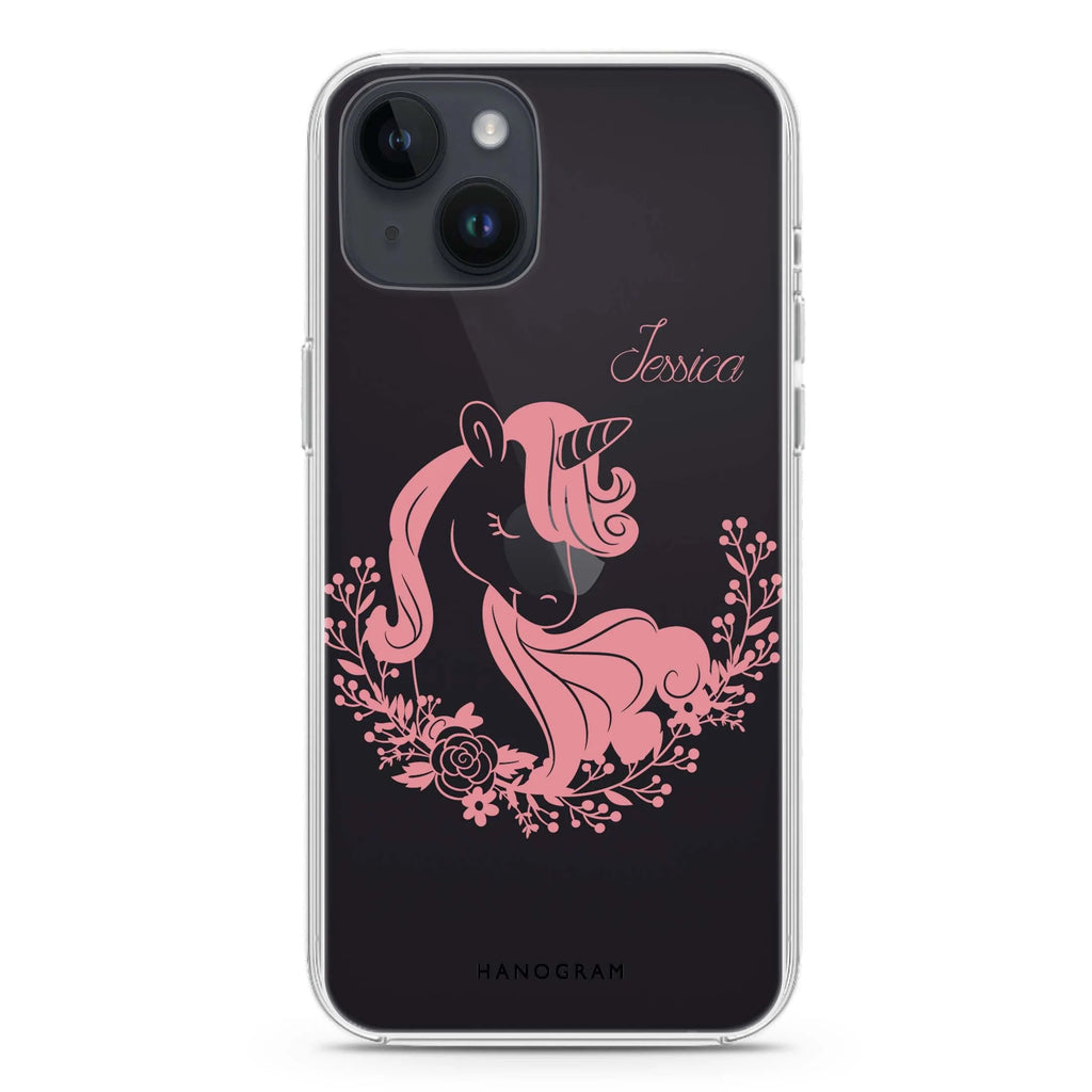 Silhouette Unicorn iPhone 14 plus 水晶透明保護殼
