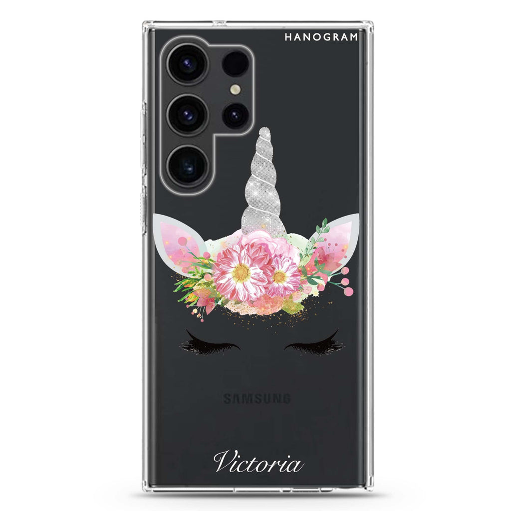 Unicorn's Brow Samsung Galaxy Ultra 可加名字透明保護殼，適用 S26/S25/S24/S23 Ultra，圖1