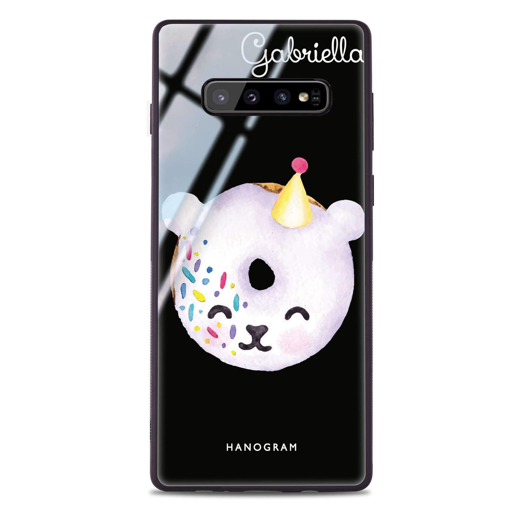Sweet donut bear Samsung S10 超薄強化玻璃殻