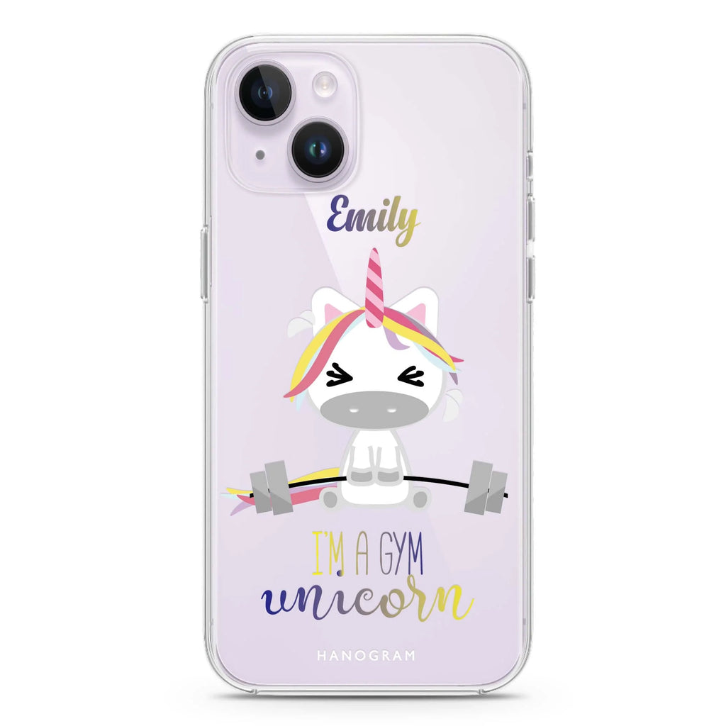 Gymnast Unicorn iPhone 14 水晶透明保護殼