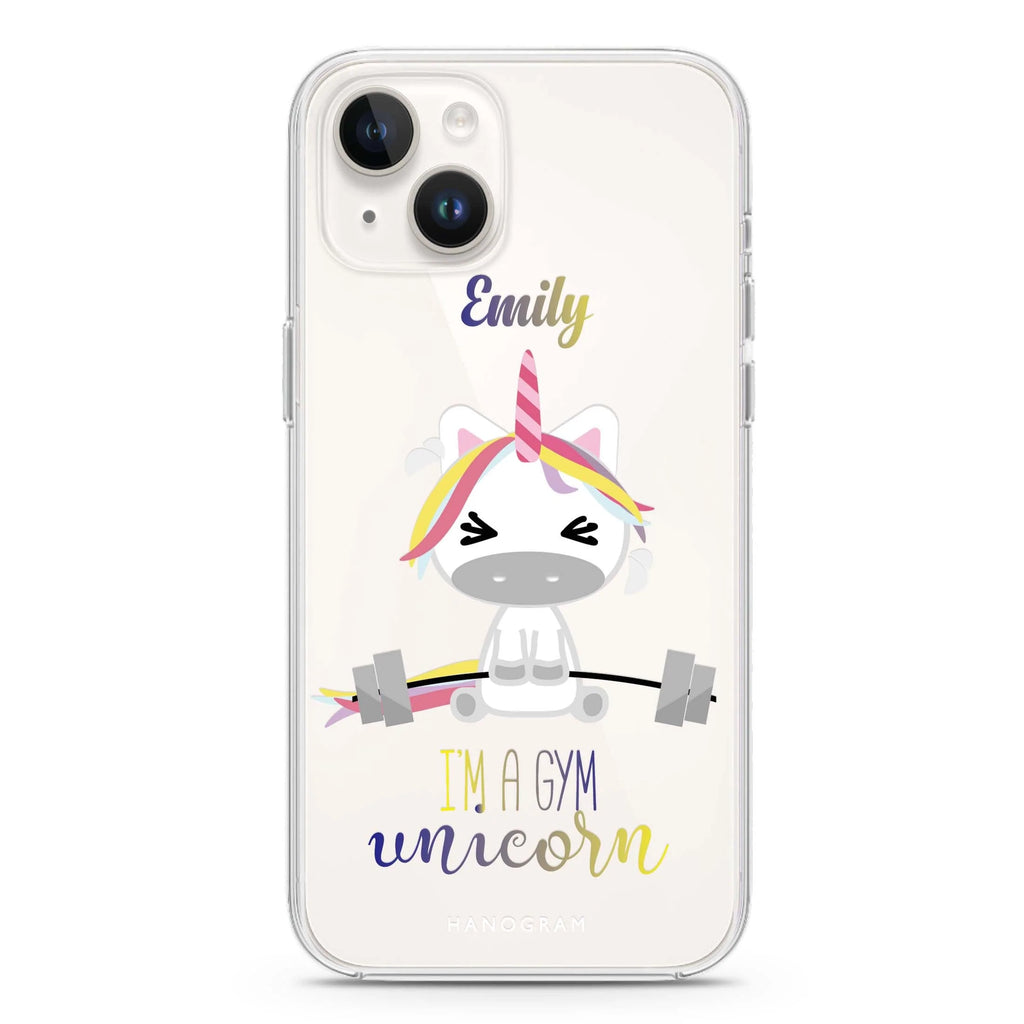 Gymnast Unicorn iPhone 14 plus 水晶透明保護殼