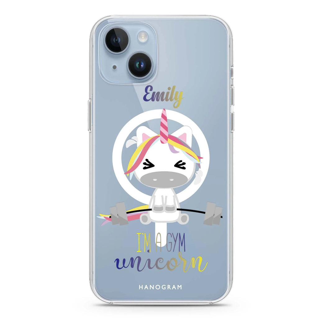 Gymnast Unicorn iPhone 14 Magsafe 兼容水晶透明保護殼