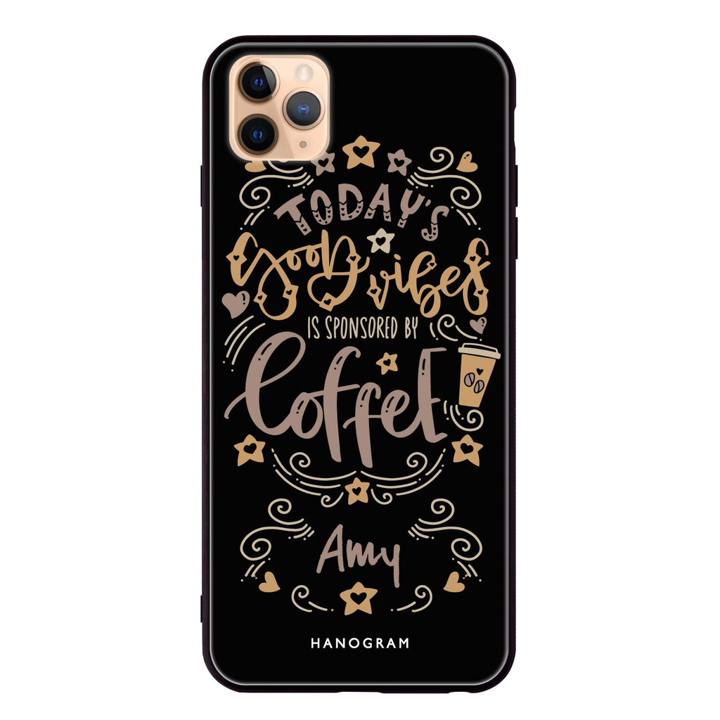 Good vibes coffee iPhone 11 Pro 超薄強化玻璃殻