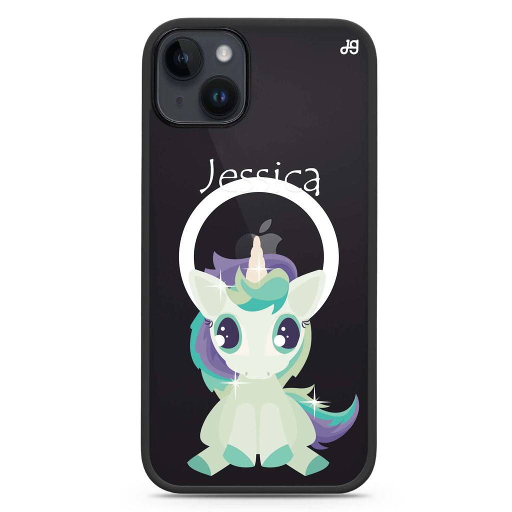 Pretty Eyes Unicorn iPhone 14 Plus Magsafe 兼容防衝擊保護殼