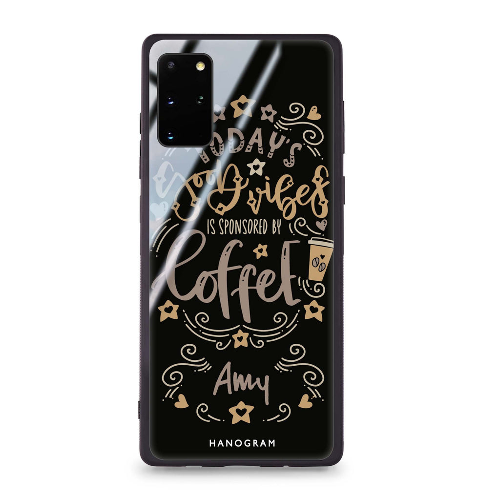 Good vibes coffee Samsung S20 Plus 超薄強化玻璃殻