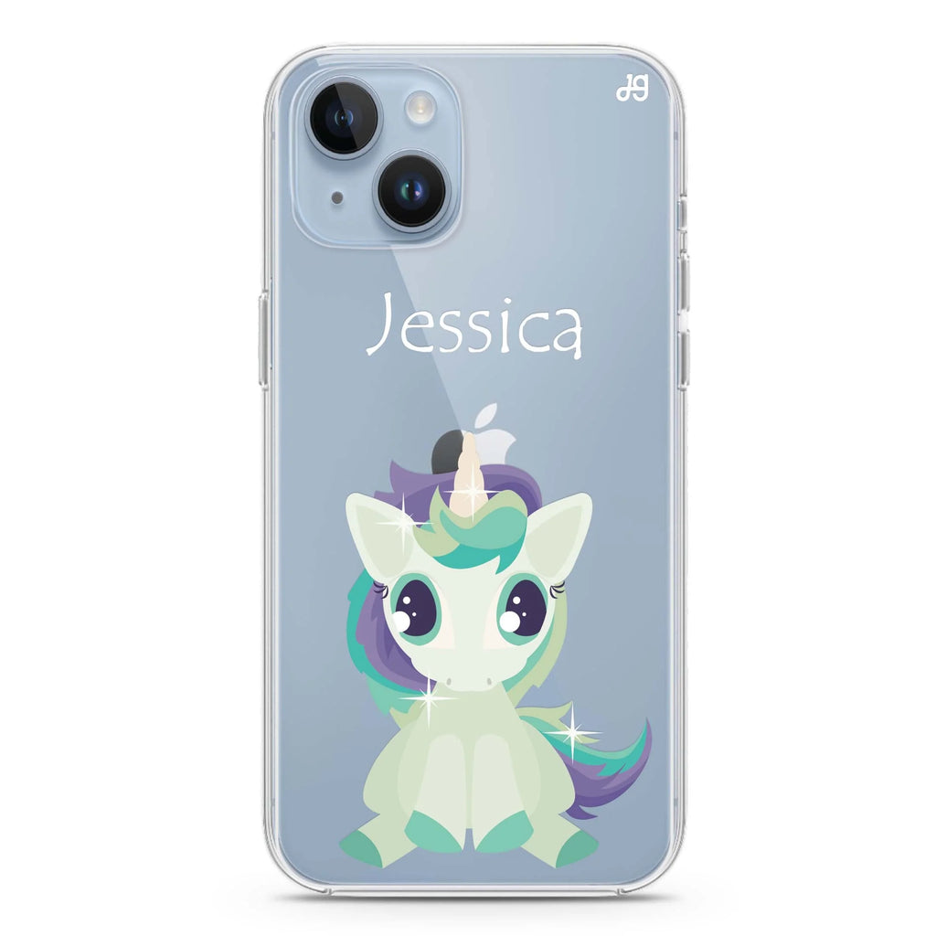Pretty Eyes Unicorn iPhone 14 水晶透明保護殼