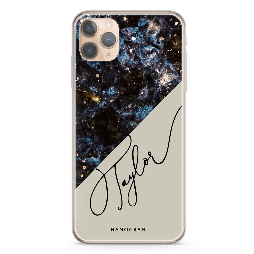 Black Marble iPhone 11 Pro 水晶透明保護殼