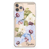 Light Blue Floral iPhone 11 Pro 水晶透明保護殼
