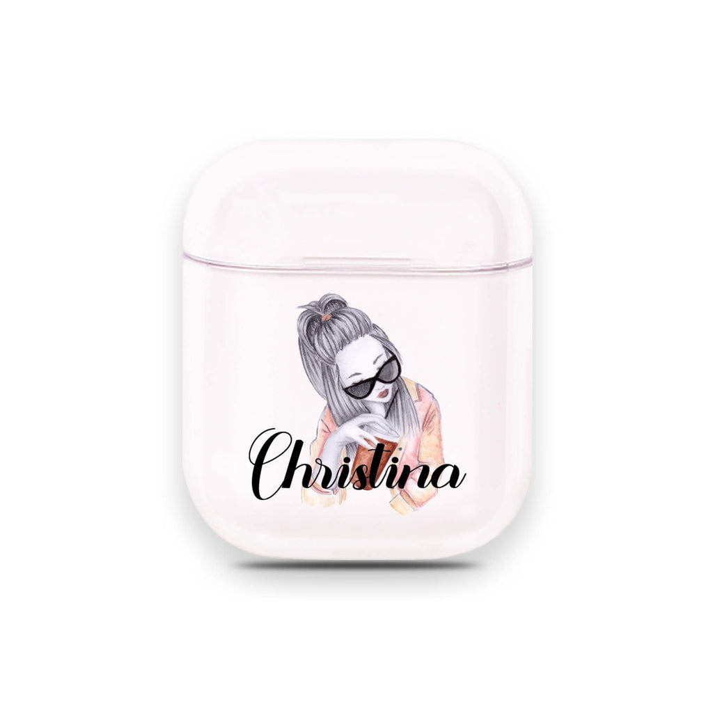 Fashion Girl Airpods 透明保護殻