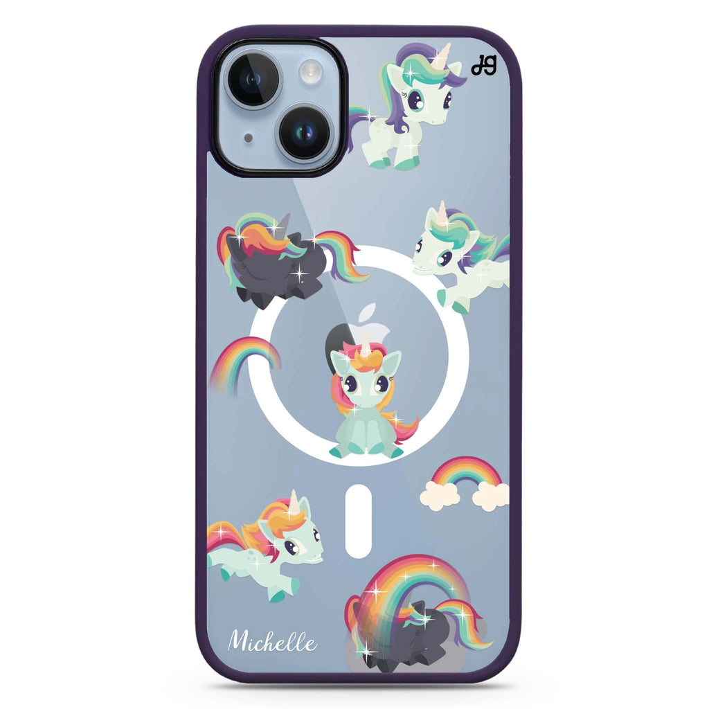 Unicorn & Rainbow iPhone 14 Plus Magsafe 兼容防衝擊保護殼