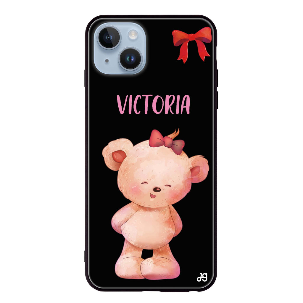 Bear Lovely iPhone 13 Mini 超薄強化玻璃殻