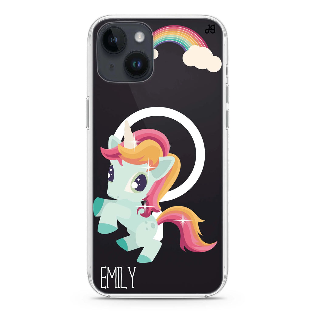 Lovely Unicorn II iPhone 14 Plus Magsafe 兼容水晶透明保護殼