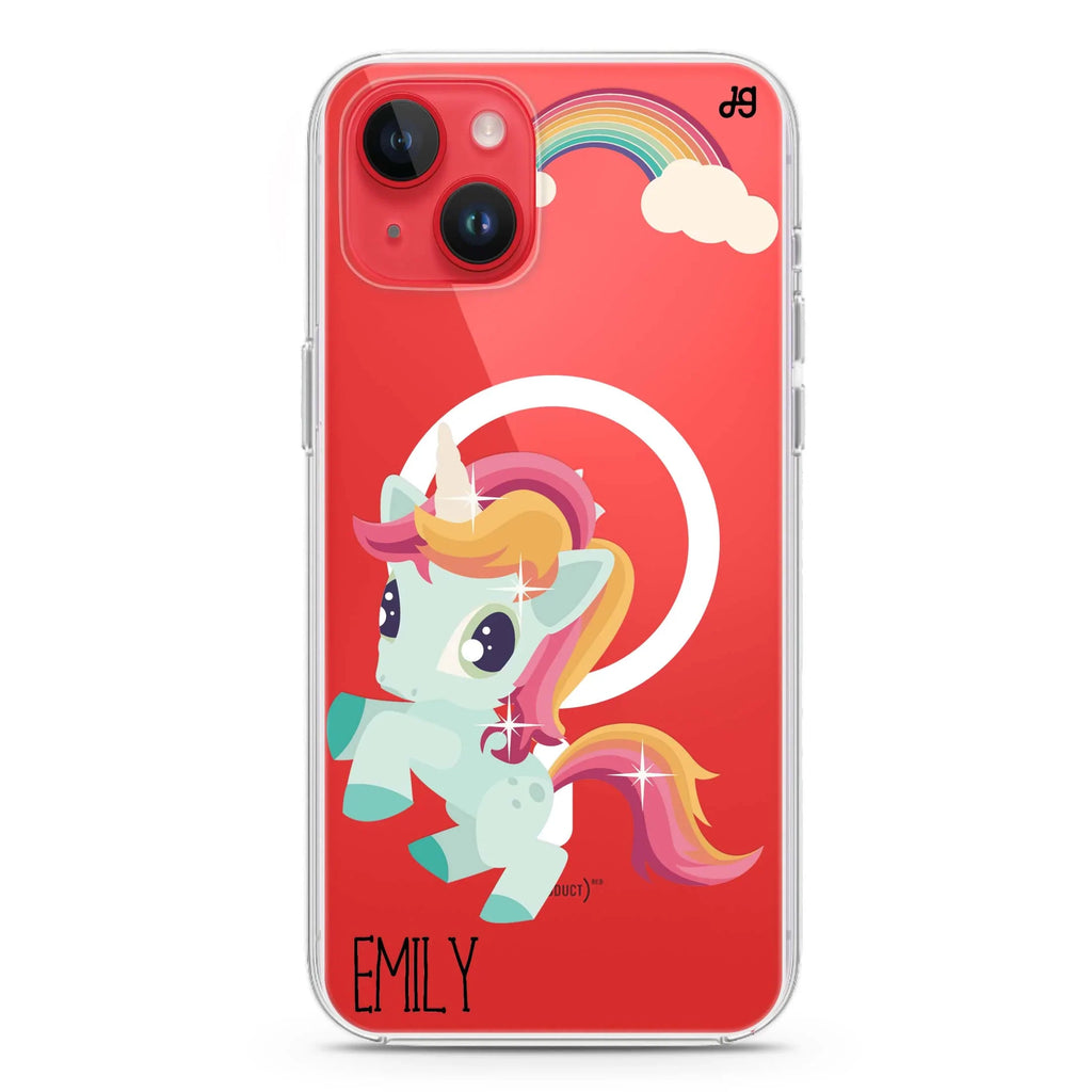 Lovely Unicorn II iPhone 14 Magsafe 兼容水晶透明保護殼
