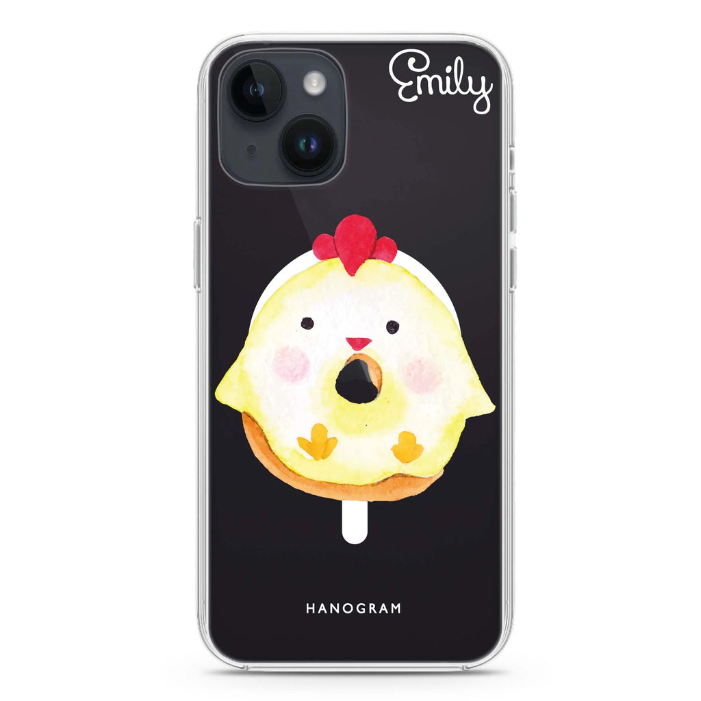 Sweet donut chick iPhone 14 Plus Magsafe 兼容水晶透明保護殼