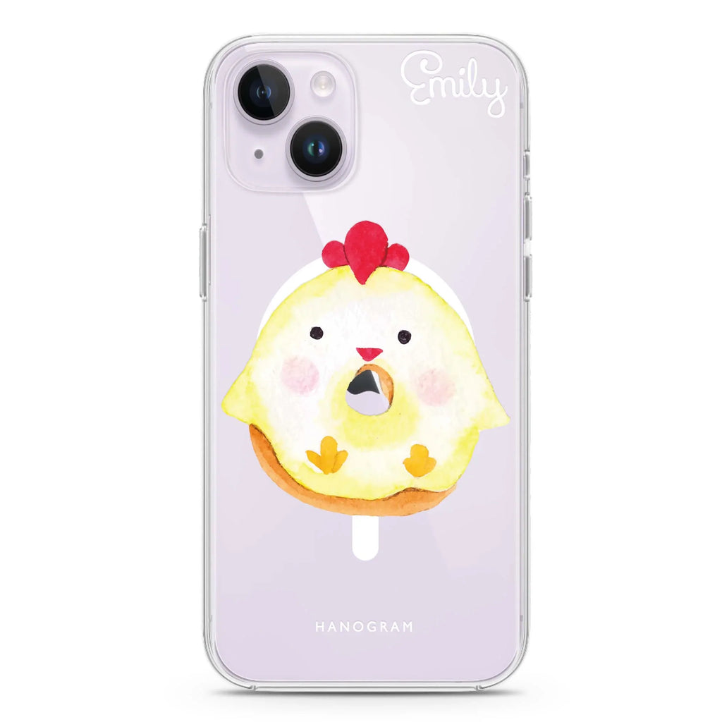 Sweet donut chick iPhone 14 Magsafe 兼容水晶透明保護殼