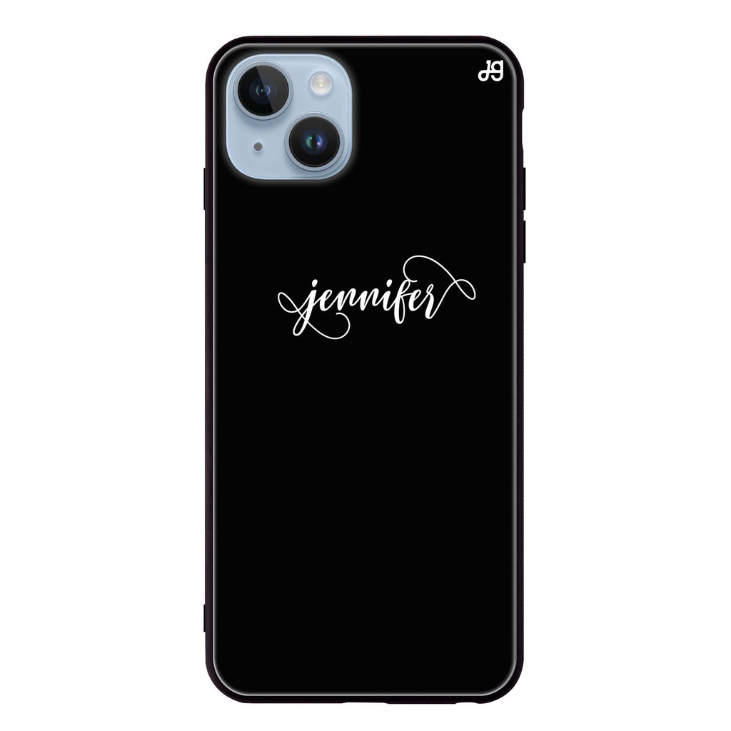 Abstract script writing iPhone 14 超薄強化玻璃殻