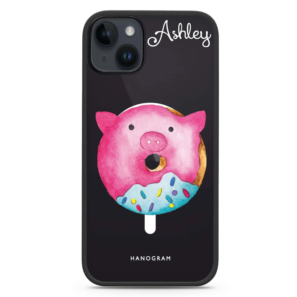 Sweet donut piggy iPhone 14 Plus Magsafe 兼容防衝擊保護殼