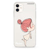 Cute girl kissing iPhone 11 水晶透明保護殼