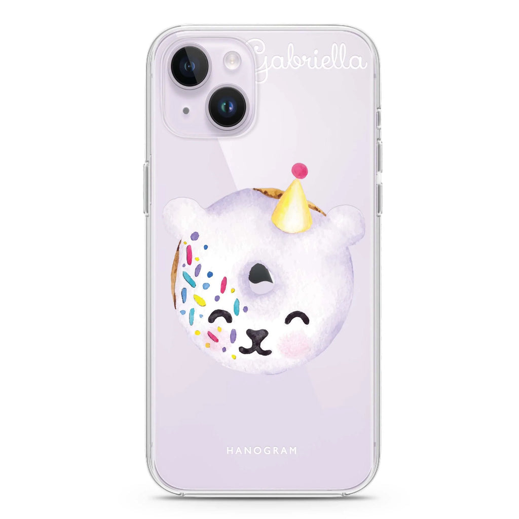 Sweet donut bear iPhone 14 水晶透明保護殼