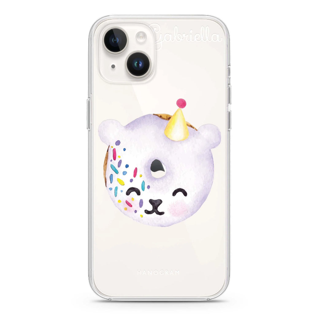 Sweet donut bear iPhone 14 plus 水晶透明保護殼