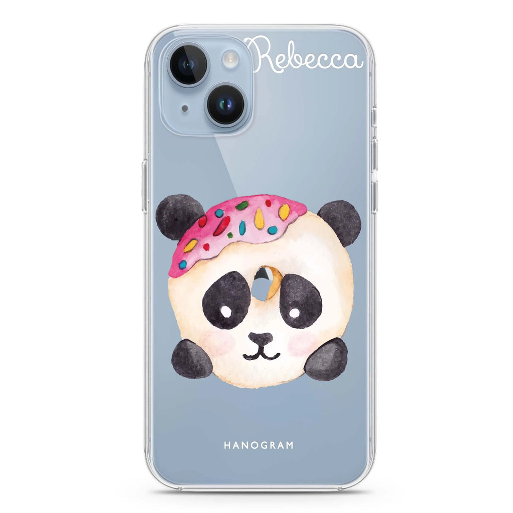 Sweet donut panda iPhone 14 plus 水晶透明保護殼