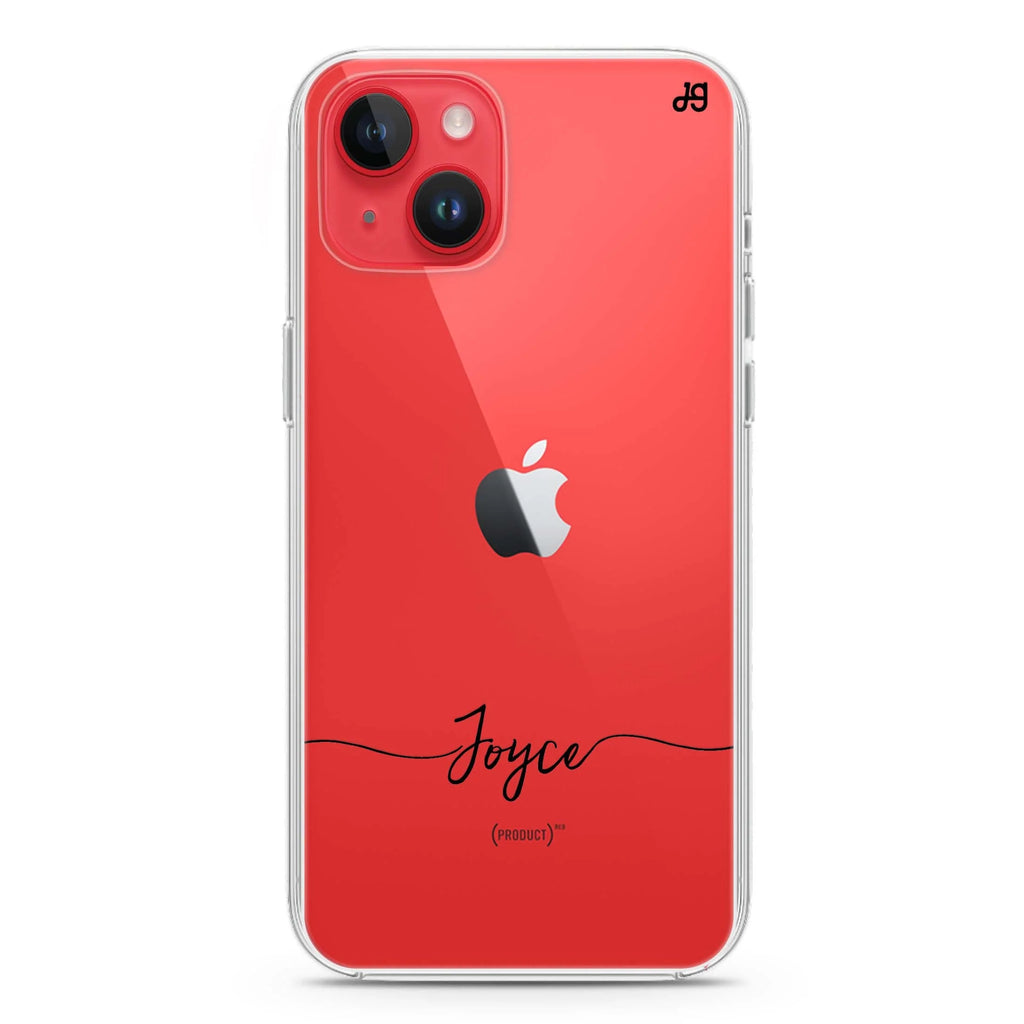 Initial handwritten iPhone 14 plus 水晶透明保護殼