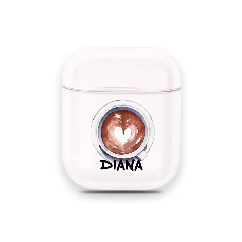 Coffee Heart Airpods 透明保護殻