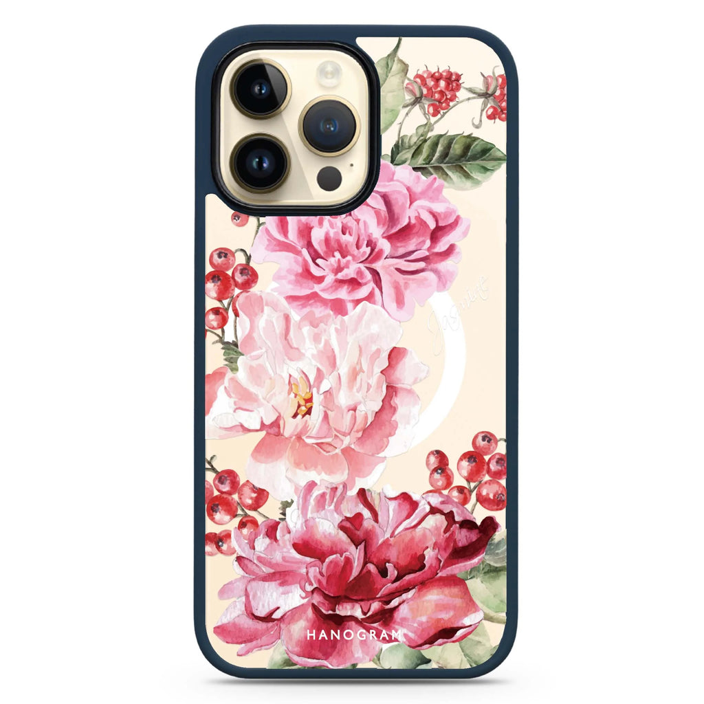 Pretty Watercolor Flowers Magsafe 兼容防衝擊保護殼