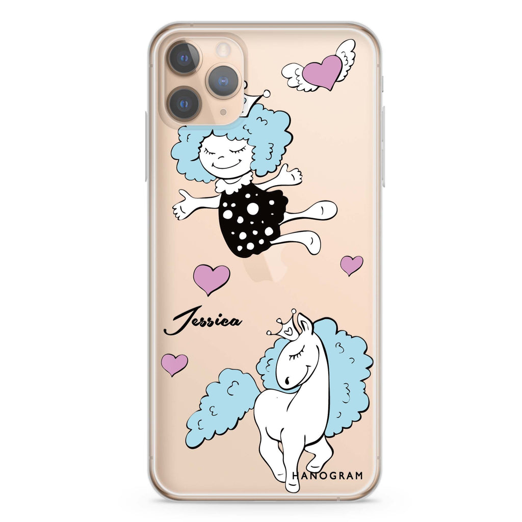 Queen & Unicorn iPhone 11 Pro Max 水晶透明保護殼