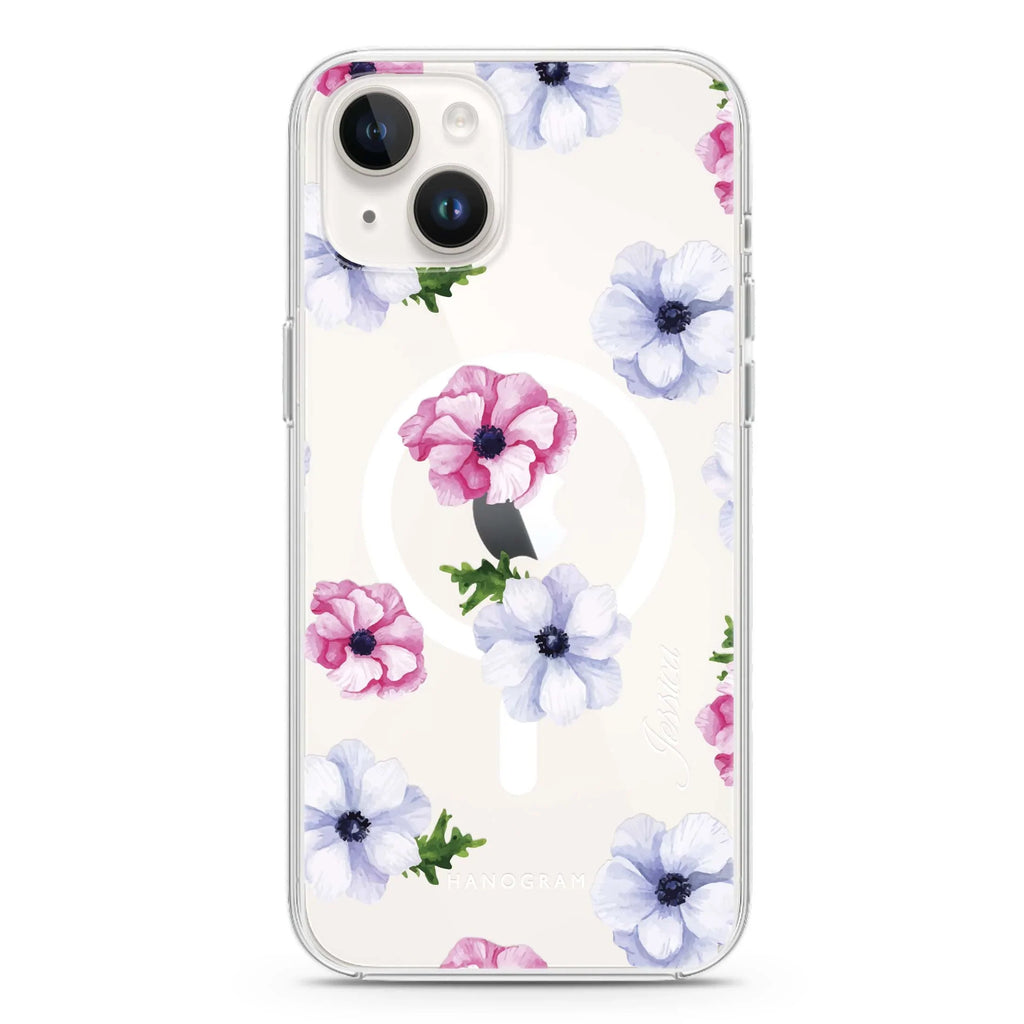 Ideal floral iPhone 14 Magsafe 兼容水晶透明保護殼